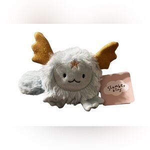 NWT Slumberkins Dragon Light Blue Gold Floof Mini Plush Stuffed Animal Toy